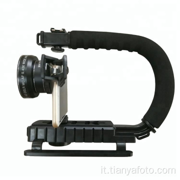 Stabilizzatore video per smartphone con gimbal dslr a forma di U facile